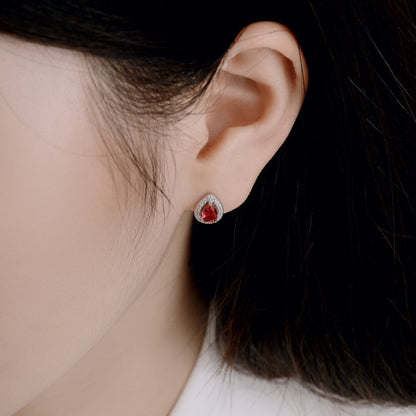 [Perla Lux]Luxurious Water Drop Shape Earrings