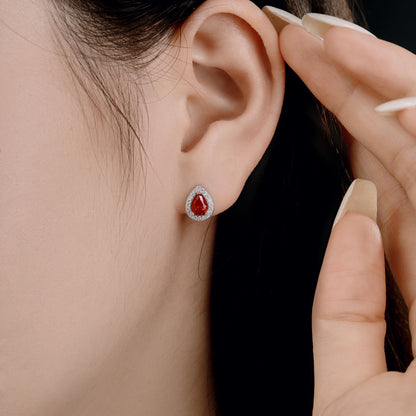 [Perla Lux]Luxurious Water Drop Shape Earrings