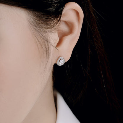 [Perla Lux]Luxurious Water Drop Shape Earrings