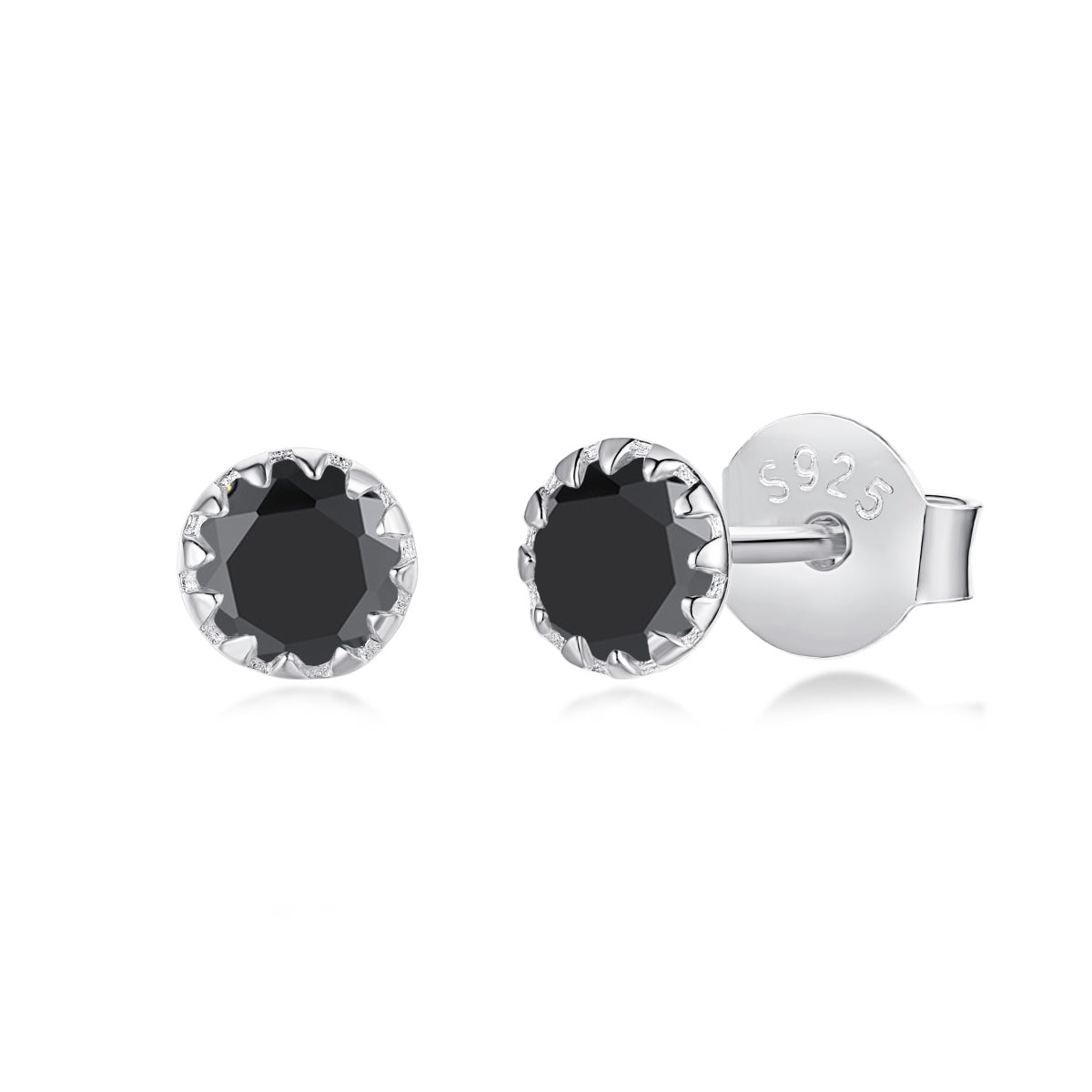 [Perla Lux]Sparkling Colorful Round Shape Earrings