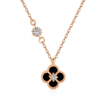 [Perla Lux]Delicate Flower Shape Necklace