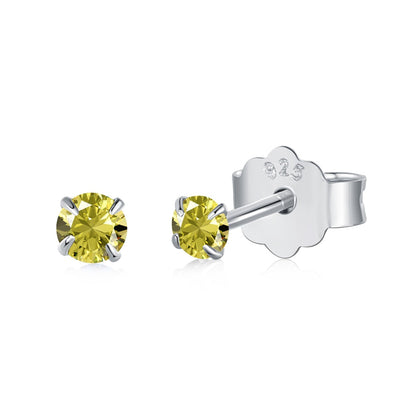[Perla Lux]Delicate Solitaire Earrings