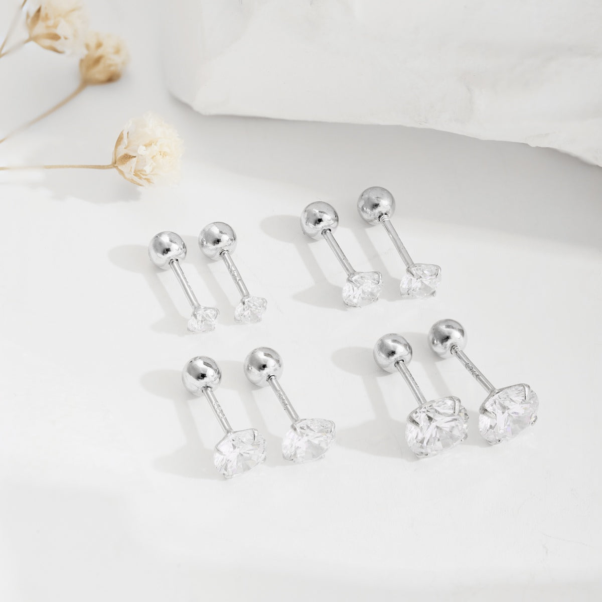 [Perla Lux]Unique U-Shaped Ear Bone Earrings