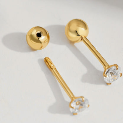 [Perla Lux]Unique U-Shaped Ear Bone Earrings