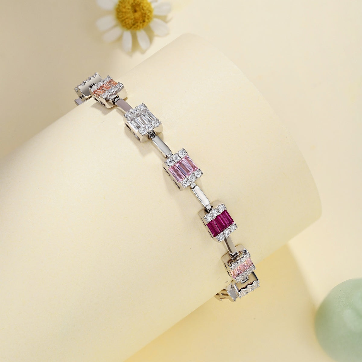 [Perla Lux]Dainty Charming Emerald Cut Daily Bracelet