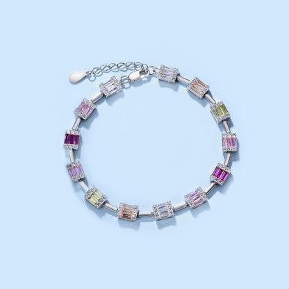 [Perla Lux]Dainty Charming Emerald Cut Daily Bracelet