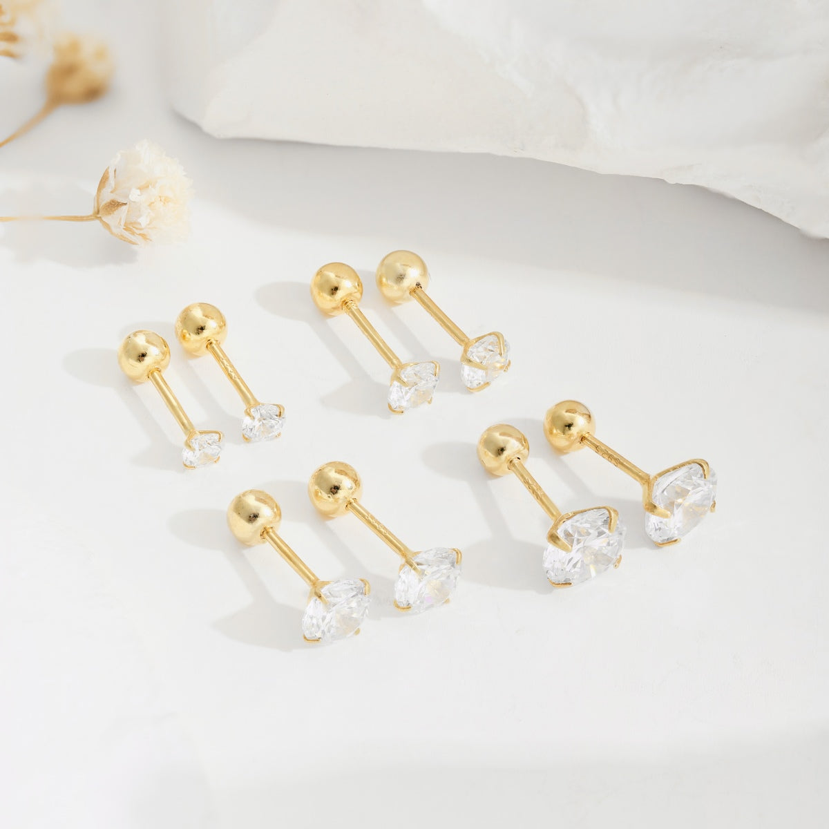 [Perla Lux]Unique U-Shaped Ear Bone Earrings