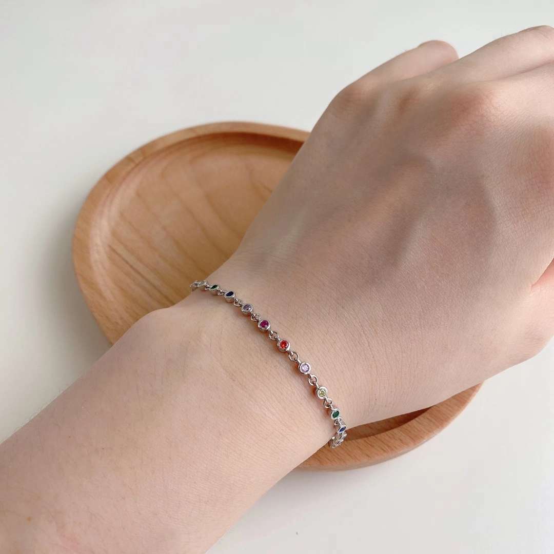 [Perla Lux]Colorful Bead Array Bracelet