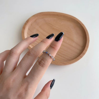 [Perla Lux]Unique Trapezoid Cut Daily Ring
