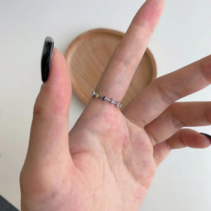 [Perla Lux]Unique Trapezoid Cut Daily Ring