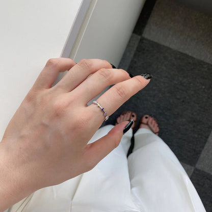[Perla Lux]Unique Trapezoid Cut Daily Ring