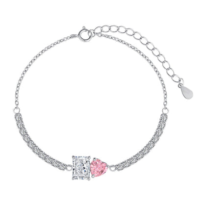 [Perla Lux]Dazzling Unique Multi Shape Lover Bracelet