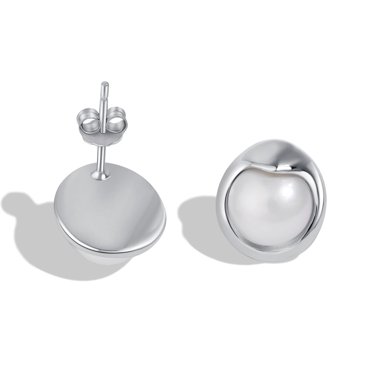[Perla Lux]Dainty Bread Pearl Earrings