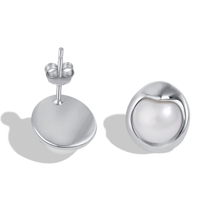 [Perla Lux]Dainty Bread Pearl Earrings