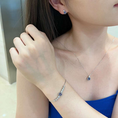 [Perla Lux]Luxurious Heart Of The Ocean Bracelet