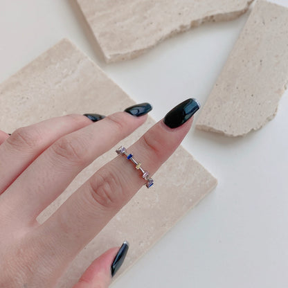 [Perla Lux]Unique Trapezoid Cut Daily Ring