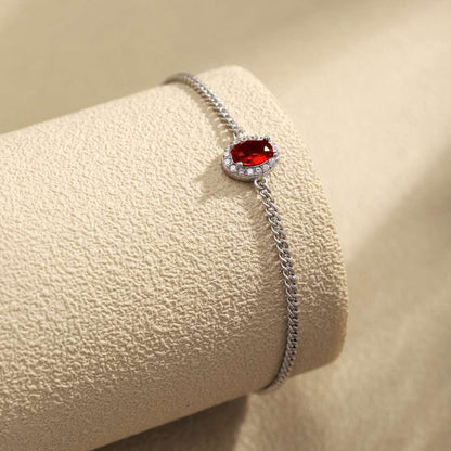 [Perla Lux]Exquisite Oval Shape Bracelet
