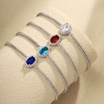 [Perla Lux]Exquisite Oval Shape Bracelet