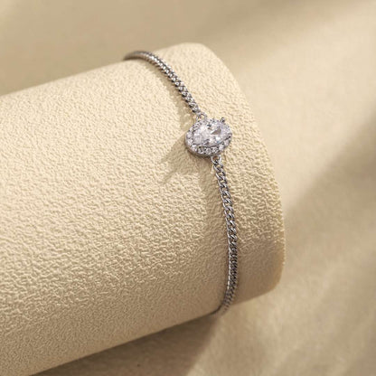[Perla Lux]Exquisite Oval Shape Bracelet