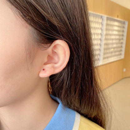 [Perla Lux]Delicate Solitaire Earrings