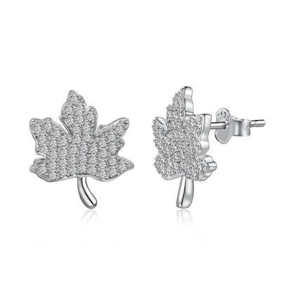 [Perla Lux]Exquisite Maple Leaf Design Earrings