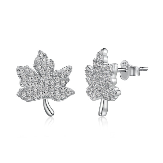 [Perla Lux]Exquisite Maple Leaf Design Earrings