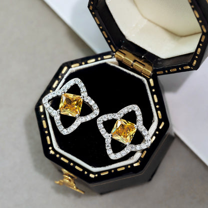 [Perla Lux]Elegant Star Shape Princess Cut Daily Earrings