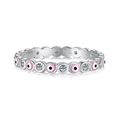 [Perla Lux]Sparkling Vibrant Round Shape Daily Ring