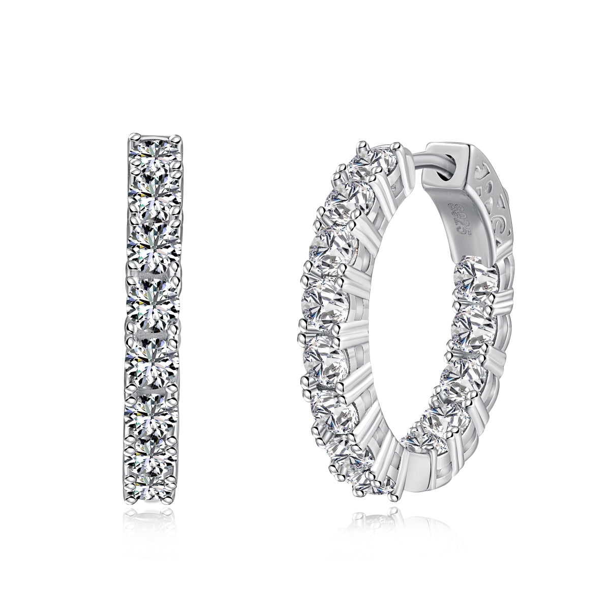 [Perla Lux]Unique Round Cut Daily Earrings