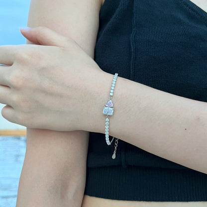 [Perla Lux]Dazzling Unique Multi Shape Lover Bracelet