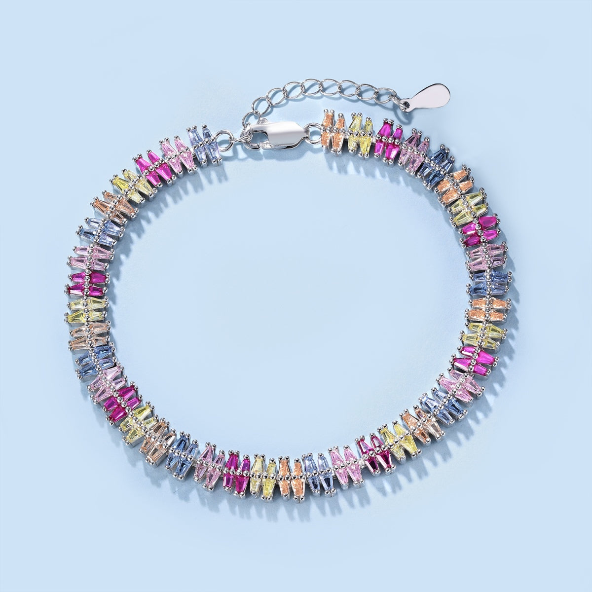 [Perla Lux]Sparkling Exquisite Multi Cut Party Bracelet