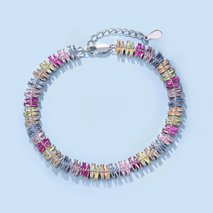 [Perla Lux]Sparkling Exquisite Multi Cut Party Bracelet