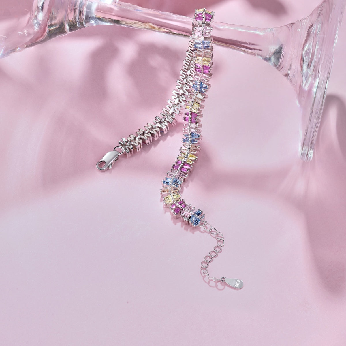 [Perla Lux]Sparkling Exquisite Multi Cut Party Bracelet