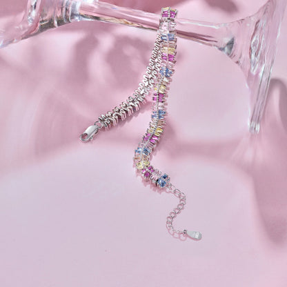 [Perla Lux]Sparkling Exquisite Multi Cut Party Bracelet