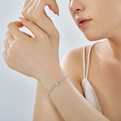 [Perla Lux]0.75 Carat Exquisite Oval Cut Daily Bracelet