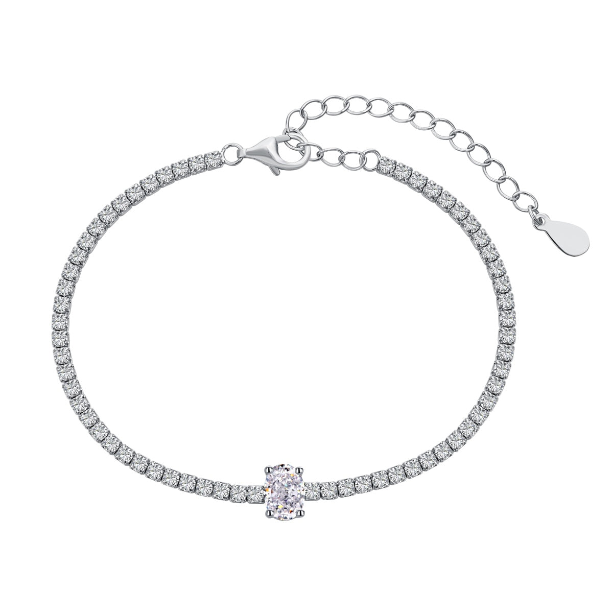 [Perla Lux]0.75 Carat Exquisite Oval Cut Daily Bracelet