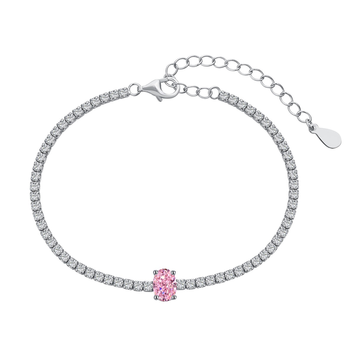 [Perla Lux]0.75 Carat Exquisite Oval Cut Daily Bracelet
