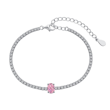 [Perla Lux]0.75 Carat Exquisite Oval Cut Daily Bracelet