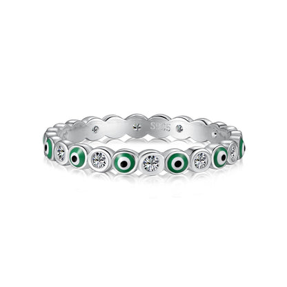 [Perla Lux]Sparkling Vibrant Round Shape Daily Ring