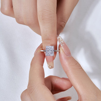 [Perla Lux]4.0 Carat Ornate Enchanting Radiand Cut Banquet Ring