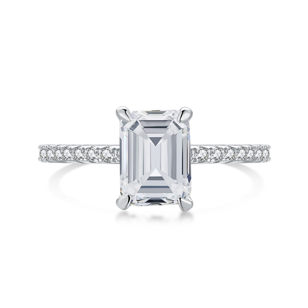 [Perla Lux]2.0 Carat Scintillating Ornate Radiant Cut Party Ring