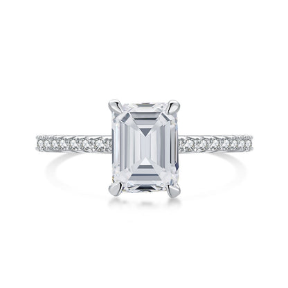[Perla Lux]2.0 Carat Scintillating Ornate Radiant Cut Party Ring