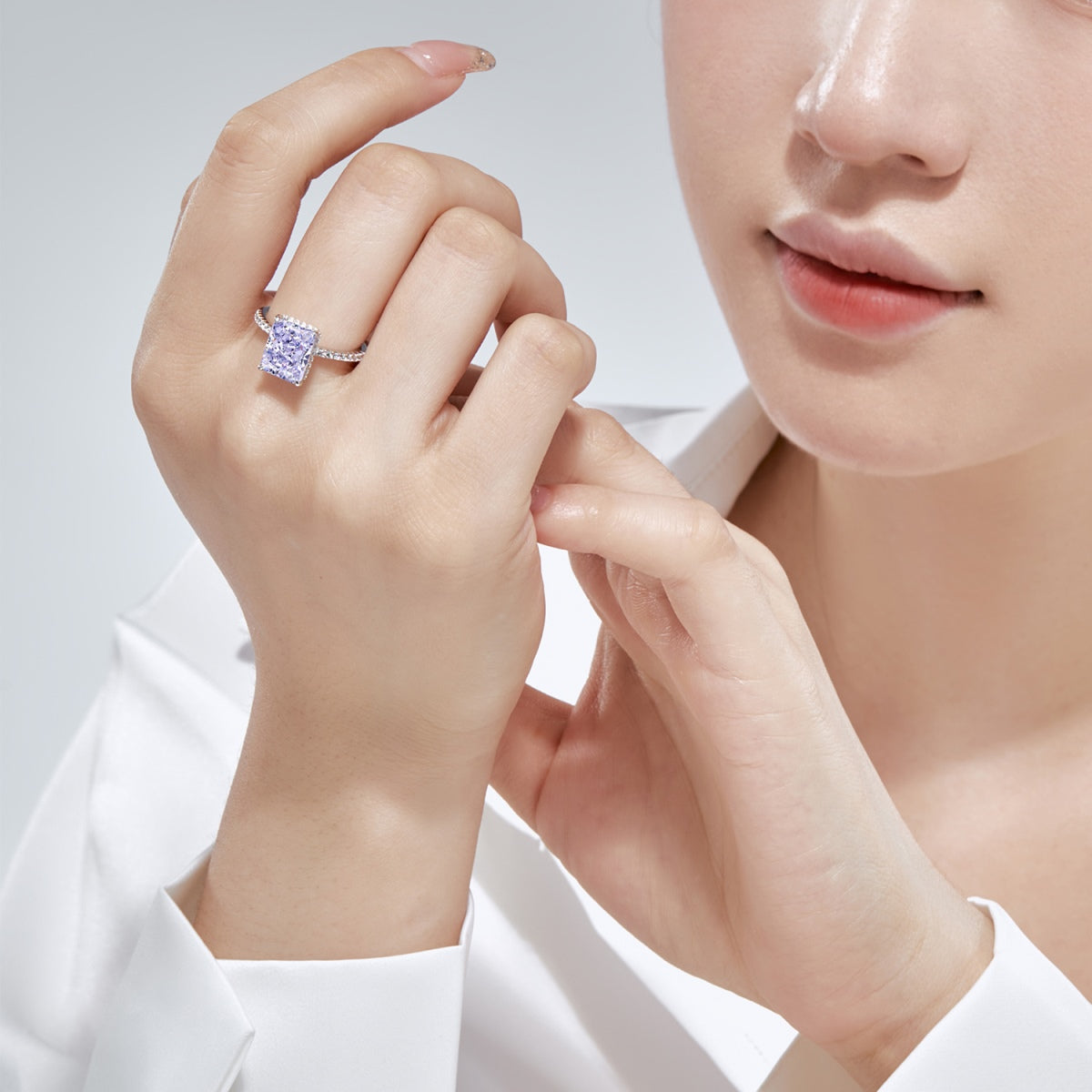 [Perla Lux]4.0 Carat Luxurious Engagement Ring