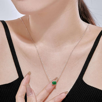 [Perla Lux]Luxurious Square Shape Colorful Necalack