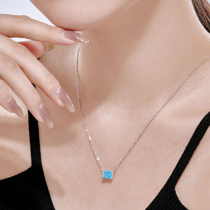 [Perla Lux]Luxurious Square Shape Colorful Necalack