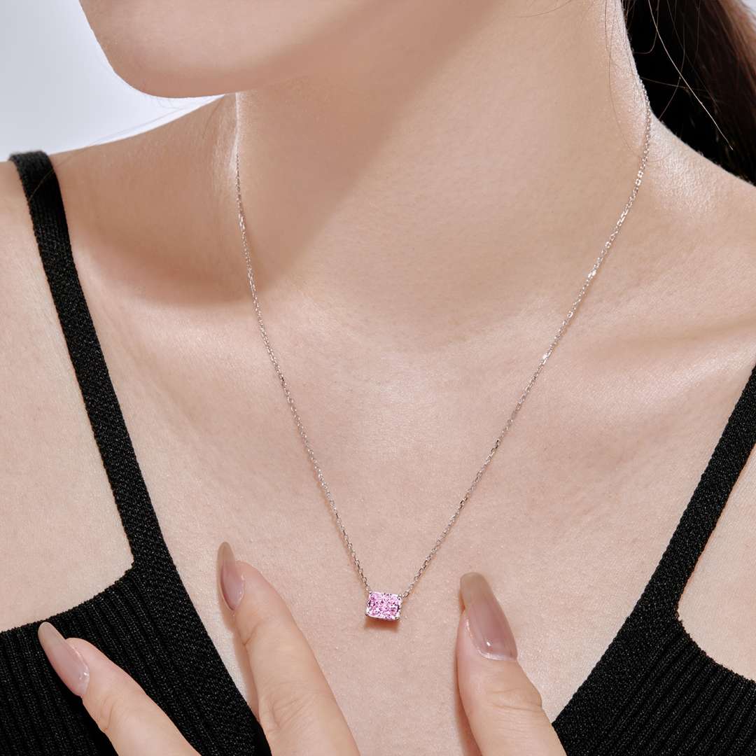 [Perla Lux]Luxurious Square Shape Colorful Necalack