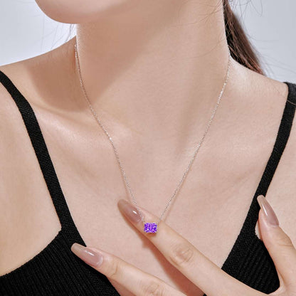 [Perla Lux]Luxurious Square Shape Colorful Necalack