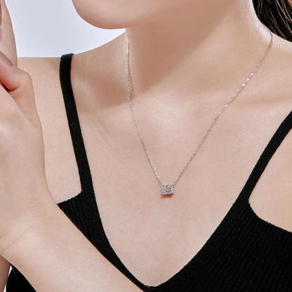 [Perla Lux]Luxurious Square Shape Colorful Necalack