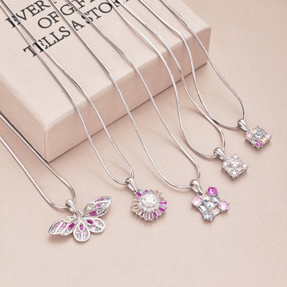 [Perla Lux]Charming Flower Colorful Necklace