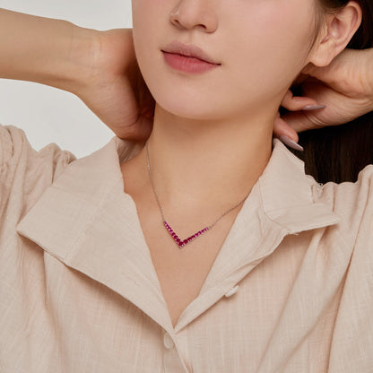 [Perla Lux]Ornate Round Cut Necklace